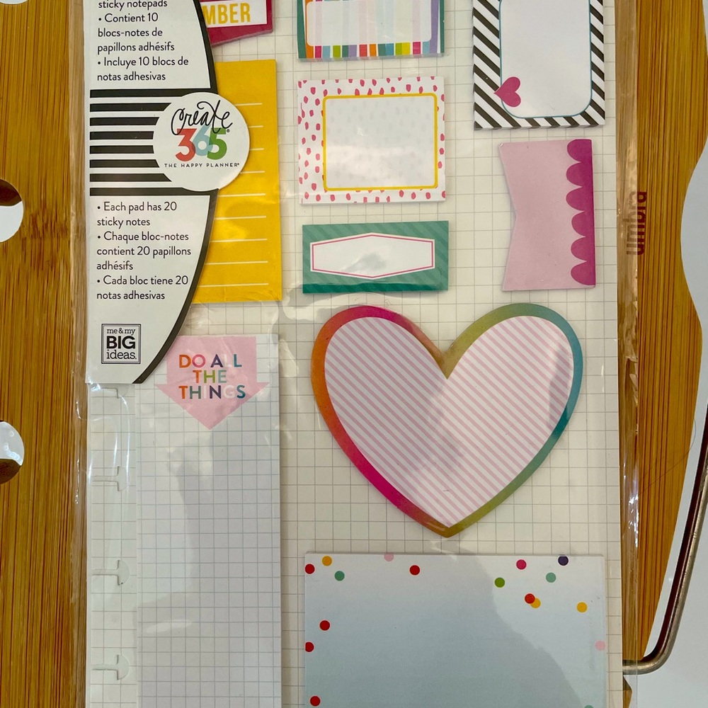 NEW The Happy Planner 10 sticky note pads 200 sheets - bullet journal, planning